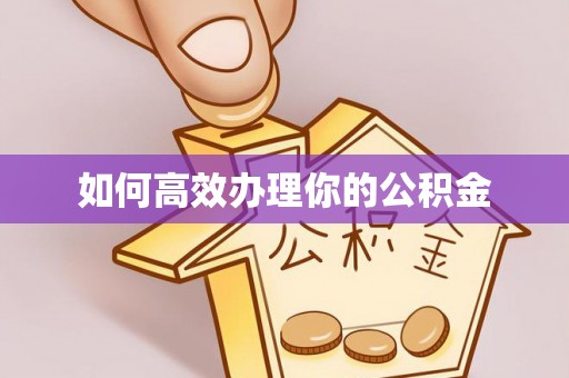 夏县如何高效办理你的公积金