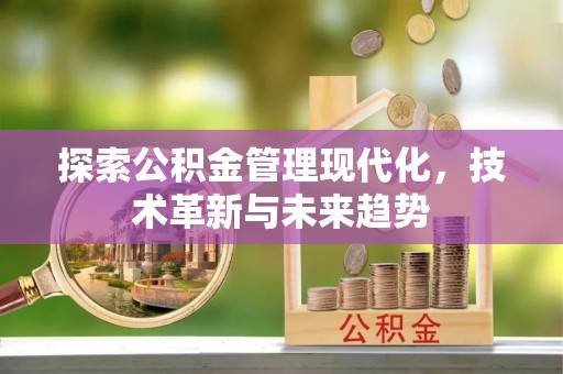 夏县探索公积金管理现代化，技术革新与未来趋势
