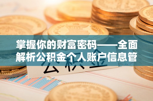 夏县掌握你的财富密码——全面解析公积金个人账户信息管理与优化