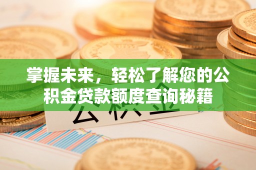 夏县掌握未来，轻松了解您的公积金贷款额度查询秘籍
