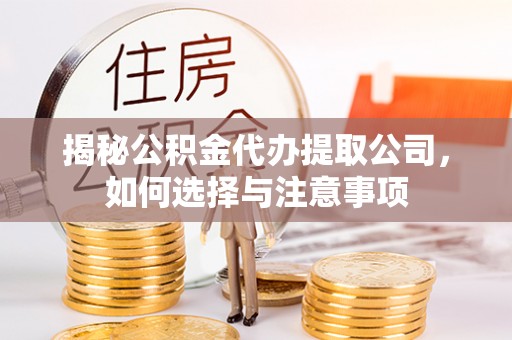 夏县揭秘公积金代办提取公司，如何选择与注意事项