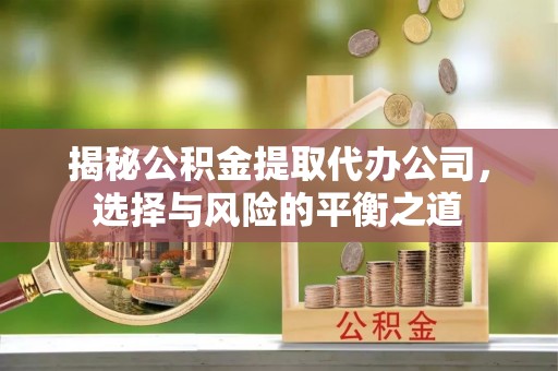 夏县揭秘公积金提取代办公司，选择与风险的平衡之道