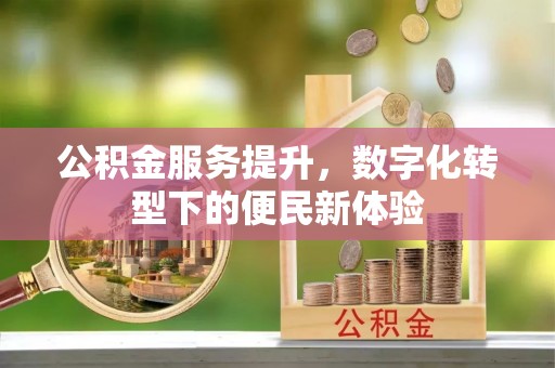 夏县公积金服务提升，数字化转型下的便民新体验