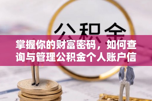 夏县掌握你的财富密码，如何查询与管理公积金个人账户信息