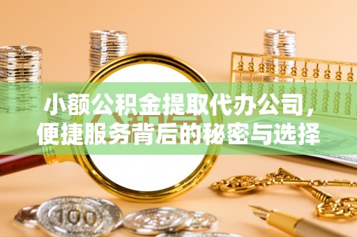 夏县小额公积金提取代办公司，便捷服务背后的秘密与选择指南
