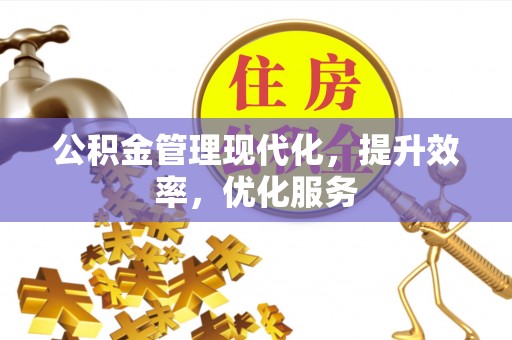夏县公积金管理现代化，提升效率，优化服务