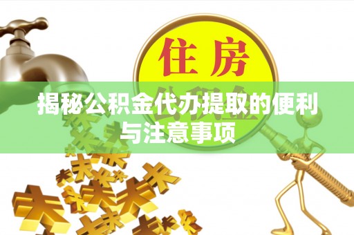 夏县揭秘公积金代办提取的便利与注意事项