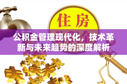 夏县公积金管理现代化，技术革新与未来趋势的深度解析